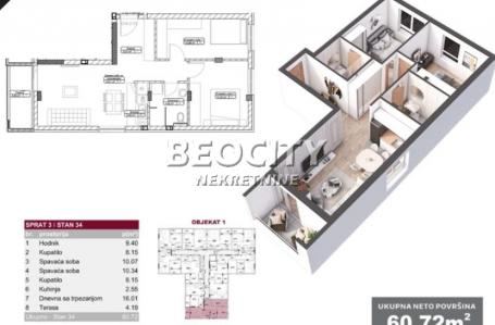 Novi Sad, Liman 4, , 3.0, 61m2, 151800EUR