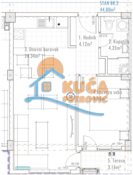 Novogradnja, direktna prodaja, Dubočica, 80m2