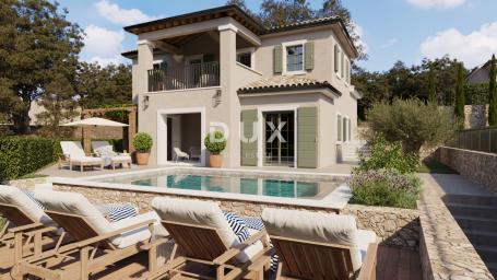 OTOK KRK, DOBRINJ - Samostojeća, mediteranska vila s privatnim bazenom