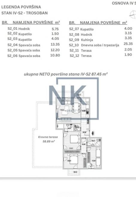 Prodaja | Trosoban stan | 88m2 | Podgorica, Tološi