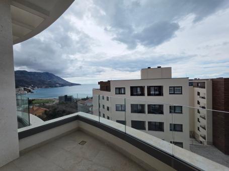 Dvosoban stan 69m2 u novom kompleksu sa bazenom, SPA i pogledom na more - BECICI
