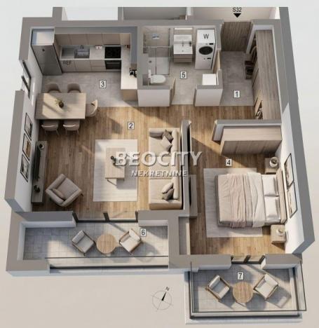 Surčin, Radiofar, Autoput za Zagreb, 1.5, 53m2, 98050EUR