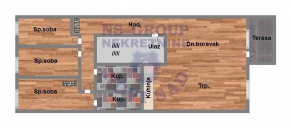 Cetvorosoban stan na Telepu, 92m2