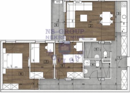 TROSOBAN ODLICNOG RASPOREDA U NOVOM KOMPLEKSU!