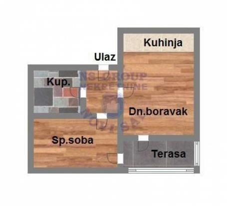 Dvosoban stan na Bulevaru Patrijarha Pavla, 43m2