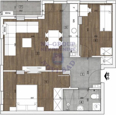 Trosoban stan na Bulevaru Patrijarha Pavla, 60m2