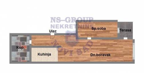 Dvosoban stan na Bulevaru Evrope, 53m2
