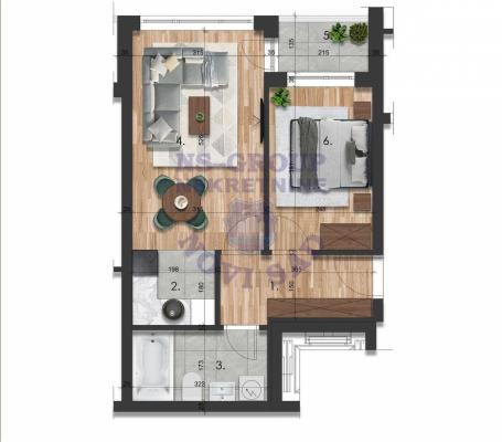 Dvsoban stan na Telepu, 42m2