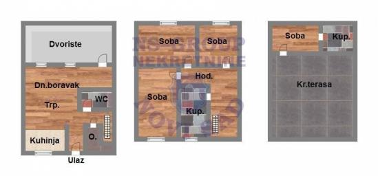 113m2 Petosoban stan Klisa