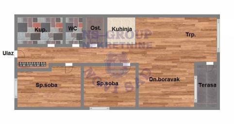 Adice trosoban stan u izgradnji 68m2