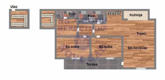 Trosoban stan na Bulevaru Patrijarha Pavla,73m2