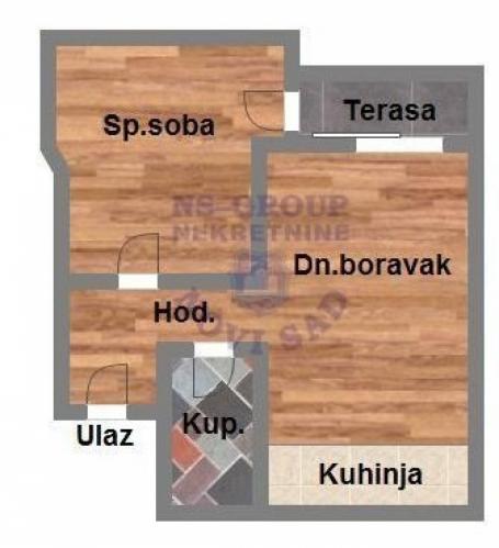 Dvosoban stan na Telepu 39m2