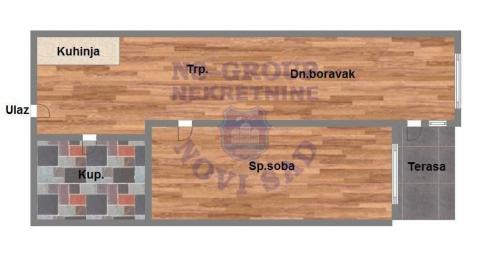 Dvosoban stan u izgranji na Futoškom putu