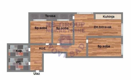 Cetvorosoban stan na Bulevaru Patrijarha Pavla, 85m2
