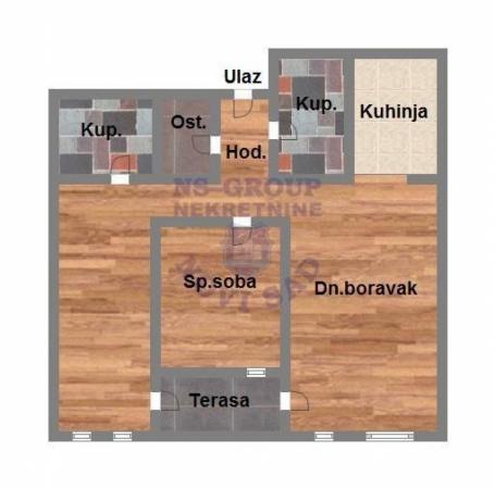 Trosoban stan na Bulevaru Patrijarha Pavla, 69m2