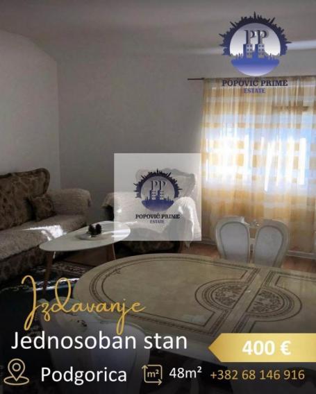 IZDAJE SE JEDNOSOBAN STAN, STARI AERODROM 400€