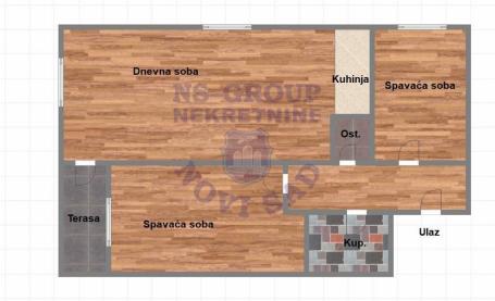 Trosoban stan na Miseluku 71m2