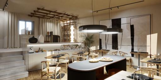 LABIN, hotel sa građevinskom dozvolom i projektom
