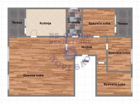 Četvorosoban stan na Klisi, 70m2