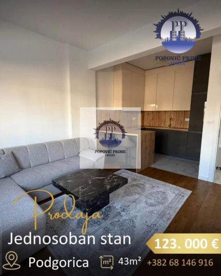 PRODAJE SE JEDNOSOBAN STAN | ZABJELO | 43 m² | 123.000 €