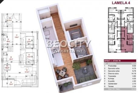 Novi Sad, Petrovaradin, , 3.0, 54m2, 91800EUR
