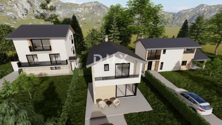 GORSKI KOTAR, VRBOVSKO, SEVERIN NA KUPI - Projekt 3 kuće, započeta gradnja, snižena cijena, prilika 