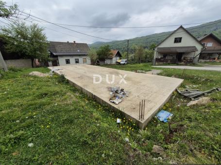 GORSKI KOTAR, SEVERIN NA KUPI - građevinsko zemljište 464 m2, započeta gradnja