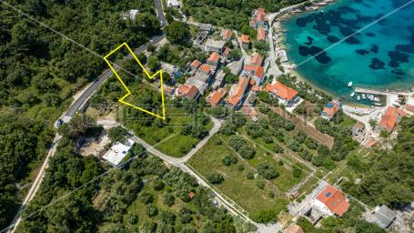 Građevinsko zemljište sa pogledom na more, 1.431 m2, uvala Babina
