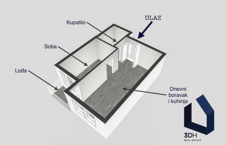  Mirijevo 1.5 odlična novogradnja, 42m2 sa lođom
