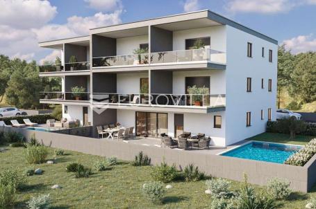 Istra, Novigrad, moderan trosoban stan na top lokaciji blizu mora, S4
