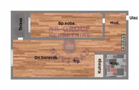 Dvosoban stan na Telepu, 45m2