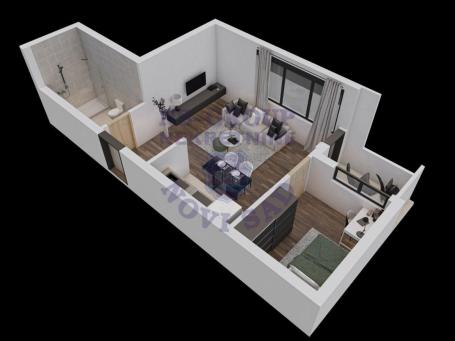 Dvosoban stan u izgradnji 40m2, Petrovaradin