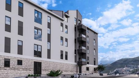Nov jednosoban stan sa pogledom na more 42.44m² – Lazi, Budva