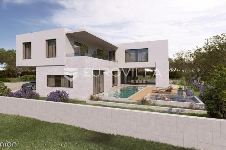 Vodice, premium vila s bazenom i jacuzzijem u izgradnji, zemljište 600 m²