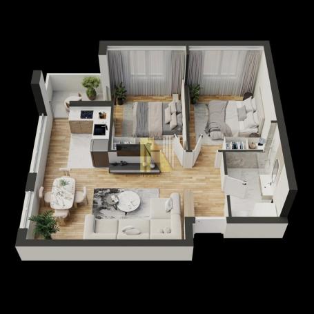 Trosoban stan na Telepu, Novi Sad, 52.93 m², 2. sprat