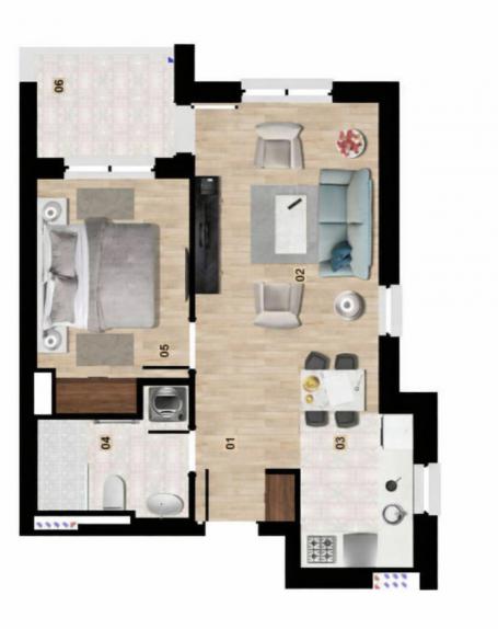 Namješten apartman, 44m2, Kolašin