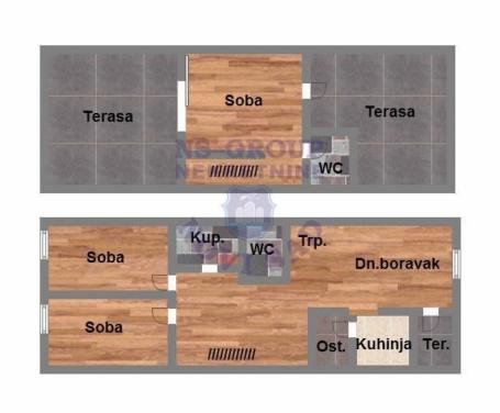 Četvorosoban 80m2 Telep