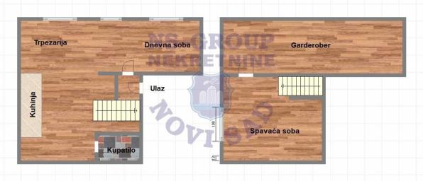 Dvosoban stan u Centru grada, 46m2