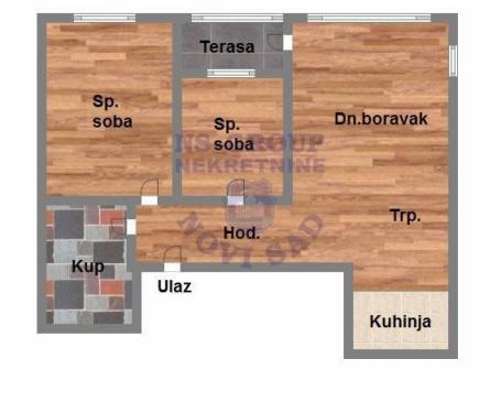 Trosoban 56m2 Somborska Rampa