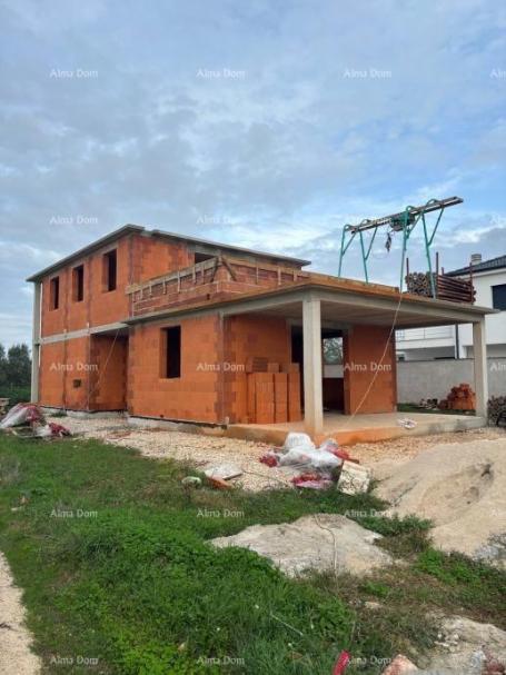 Haus Verkauf eines im Bau befindlichen Hauses mit schönem Blick auf die Panorama, Umag!