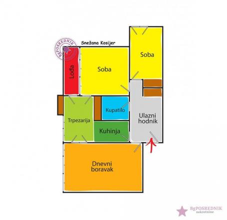 Novi Beograd, Hotel Jugoslavija, Bulevar Nikole Tesle, 76m2