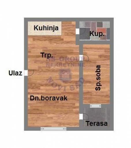 Dvosoban stan na Telepu, 38m2