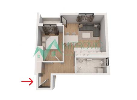 MODERNA NOVOGRADNJA – Mišeluk – 41m² sa povraćajem PDV-a! (šifra nekretnine: 1004209) 