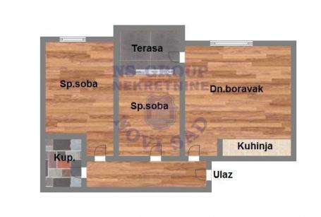 Trosoban stan na Bulevaru Patrijarha Pavla, 63m2