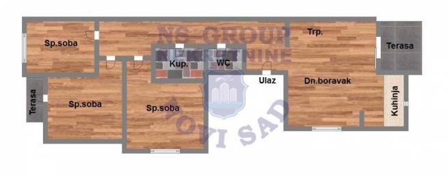 Troiposoban stan na Klisi, 71m2