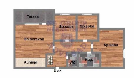 Cetvorosoban stan na Bulevaru Patrijarha Pavla, 72m2