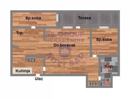 Trosoban stan na Bulevaru Oslobodjenja, 73m2