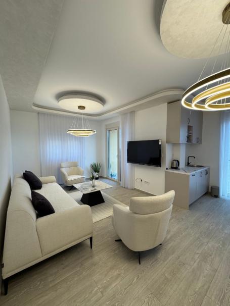 Luxurious apartment with panoramic sea views in a new complex in Becici