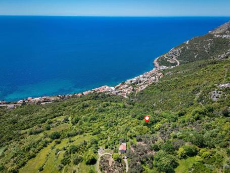 Urbanized land with panoramic sea views