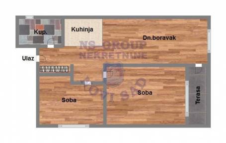 Trosoban stan 63m3 na mirnoj lokaciji
